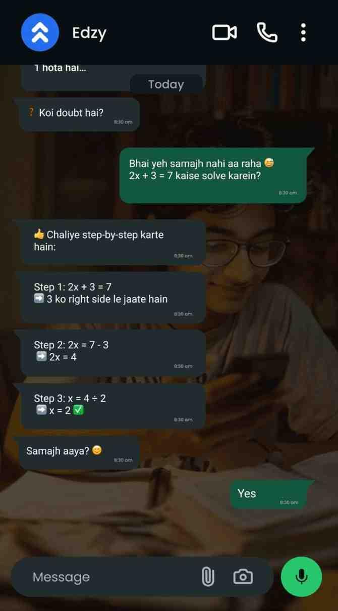 WhatsApp learning experience