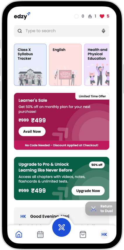 Edzy mobile app