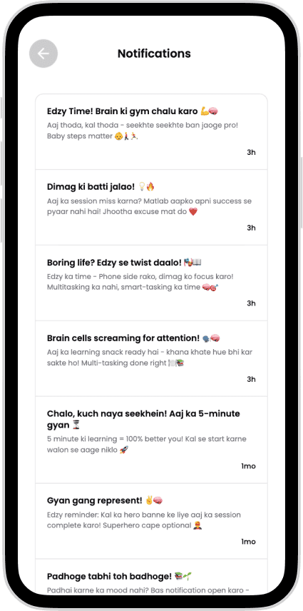 Edzy mobile app