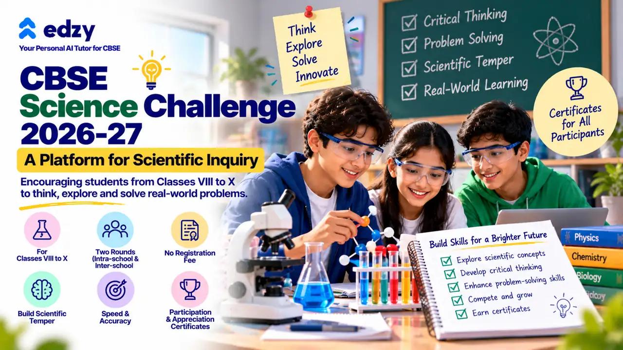 CBSE Science Challenge 2026-27: A Platform for Scientific Inquiry CBSE Science Challenge 2026-27: A Platform for Scientific Inquiry
