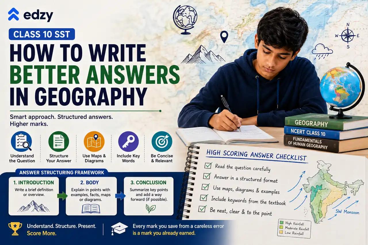 Class 10 SST: How to Write Better Answers in Geography Class 10 SST: How to Write Better Answers in Geography
