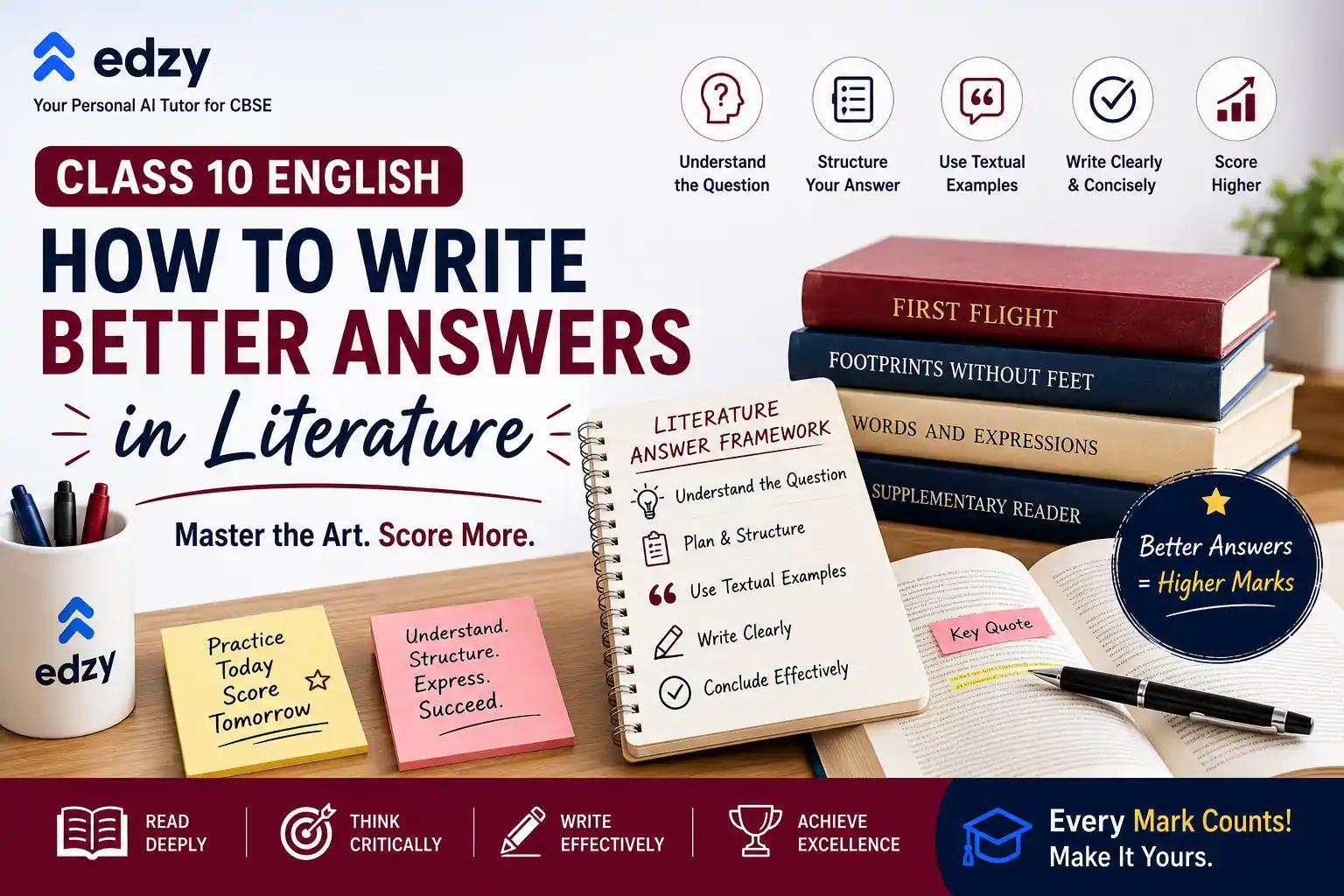 Class 10 English: How to Write Better Answers in Literature Class 10 English: How to Write Better Answers in Literature