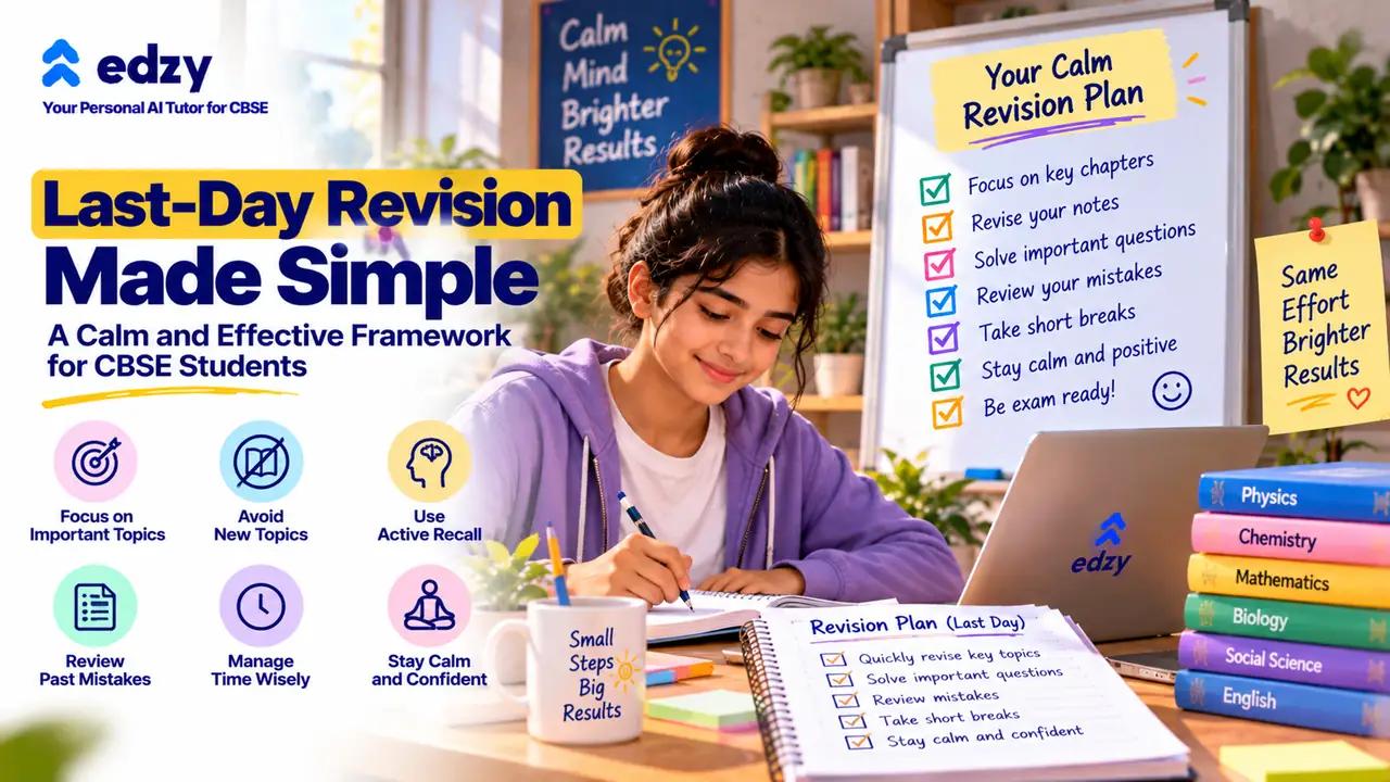 How to Revise One Day Before the Exam (Without Panic) How to Revise One Day Before the Exam (Without Panic)