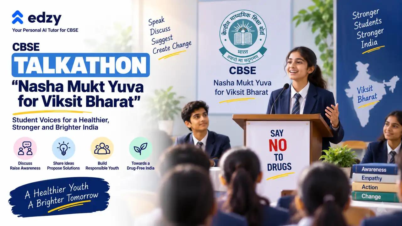 CBSE Talkathon on Nasha Mukt Yuva for Viksit Bharat: A Step Towards Drug-Free Youth CBSE Talkathon on Nasha Mukt Yuva for Viksit Bharat: A Step Towards Drug-Free Youth