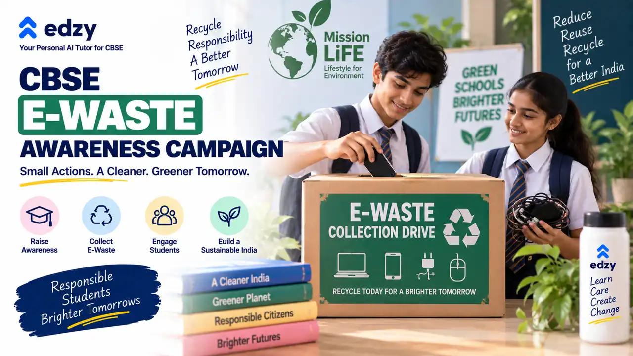 CBSE Launches E-Waste Awareness Campaign and Collection Drive in Schools CBSE Launches E-Waste Awareness Campaign and Collection Drive in Schools