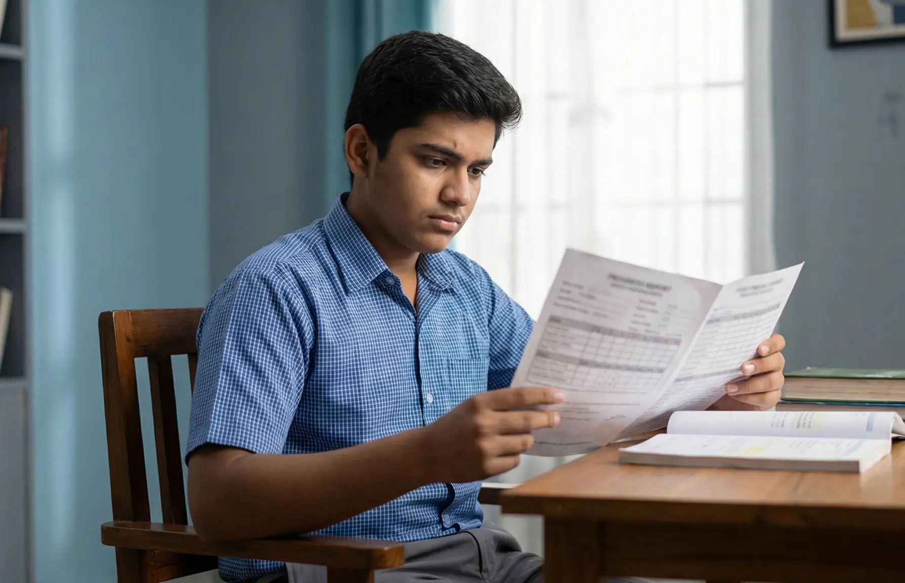 Student studying before Edzy Pro